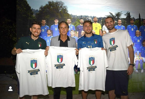 Puma, футбольная хлопковая памятная футболка, Италия, коллекция 2021