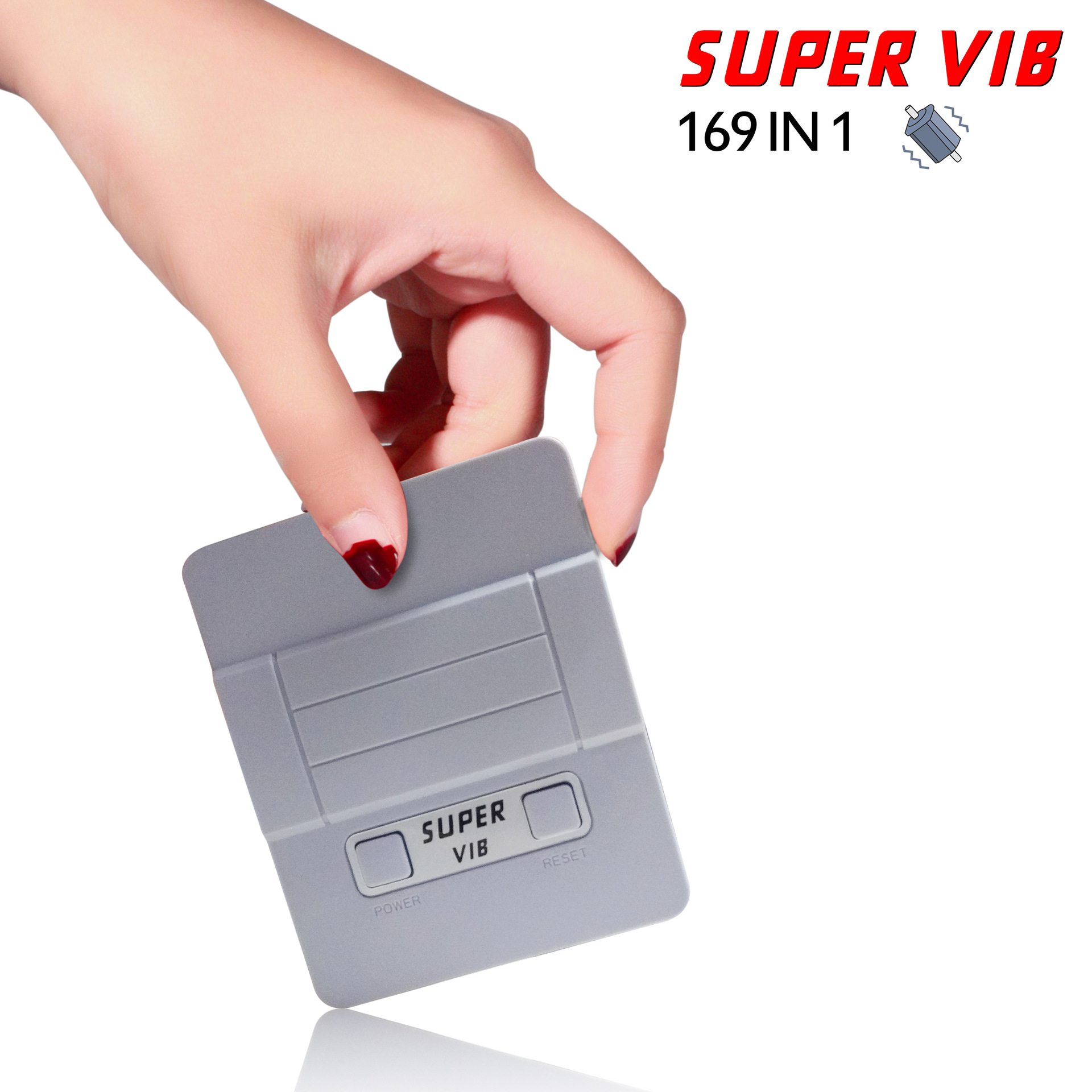 Máy rung siêu tốc VIB-TV xử lý trò chơi video SNES máy rung trò chơi máy màu đỏ và trắng Máy chơi game gia đình FC - Kiểm soát trò chơi mua tay cầm chơi game