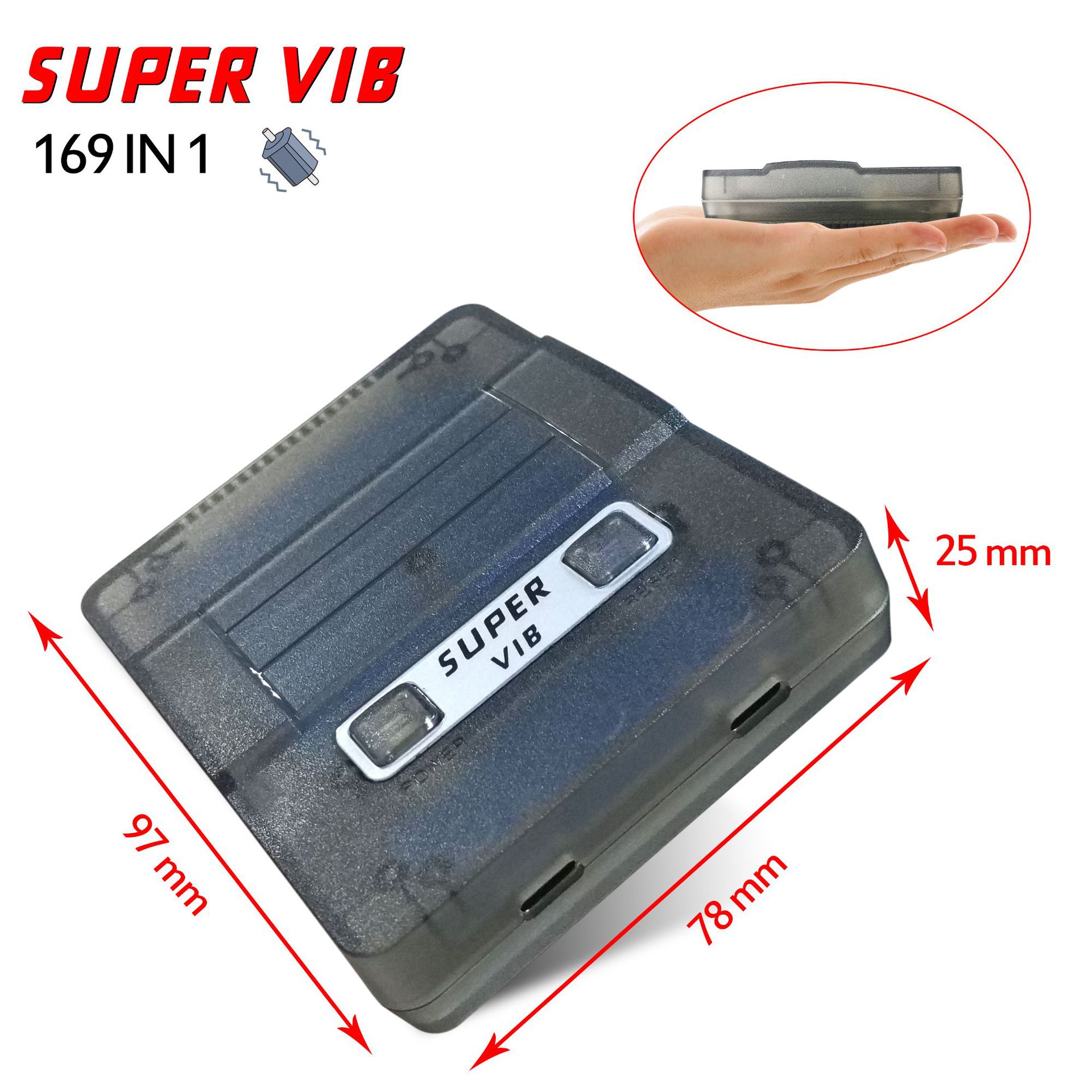 Máy rung siêu tốc VIB-TV xử lý trò chơi video SNES máy rung trò chơi máy màu đỏ và trắng Máy chơi game gia đình FC - Kiểm soát trò chơi mua tay cầm chơi game
