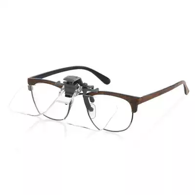 Pulis glasses clip-on magnifying glass 2 times high-definition portable lens head-mounted elderly people clearly read