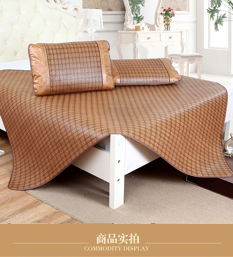 Mat 1.8m người giường ký túc xá lanh ba mảnh 1,5m 1,2 lần mùa hè thảm lụa nho Ruanxi sub-băng - Thảm mùa hè chieu dieu hoa cao su non
