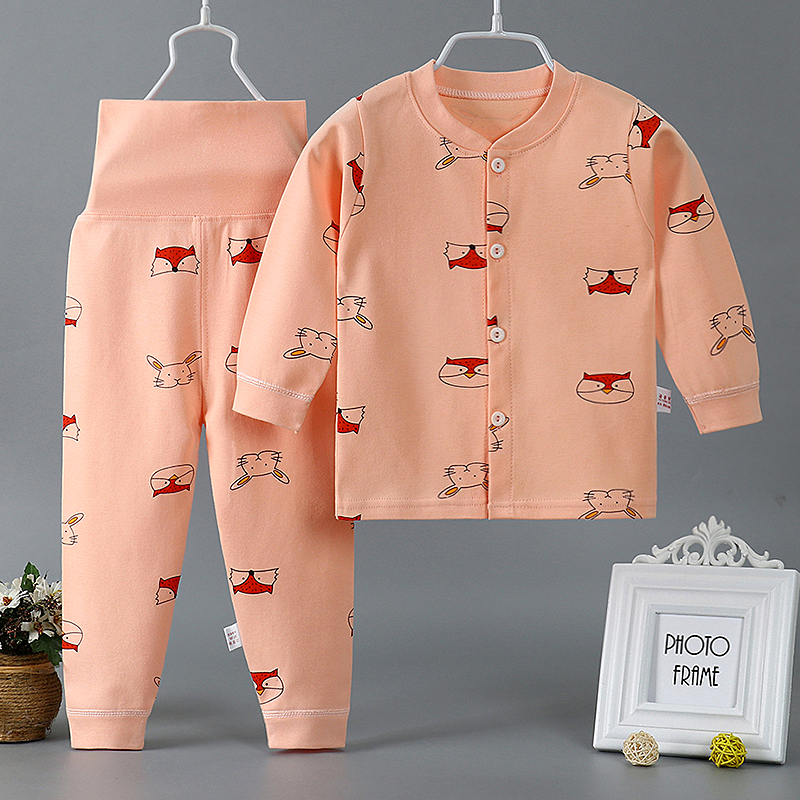 Bé bông eo cao bụng thiết nam và nữ bé mùa thu quần quần áo mùa thu childrens đồ ngủ mens và nữ dép cardigan.