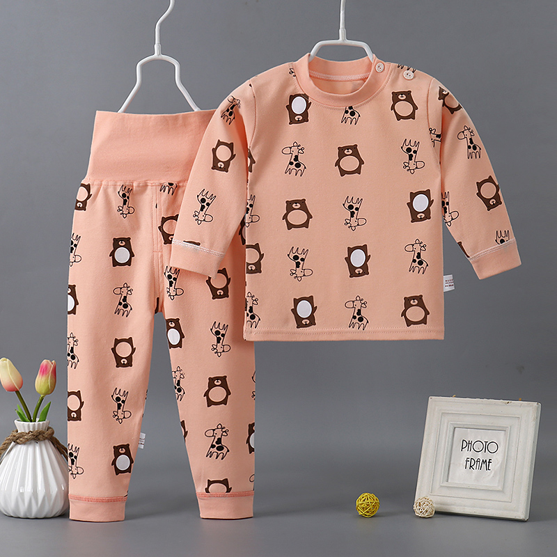 Bé bông eo cao bụng thiết nam và nữ bé mùa thu quần quần áo mùa thu childrens đồ ngủ mens và nữ dép cardigan.