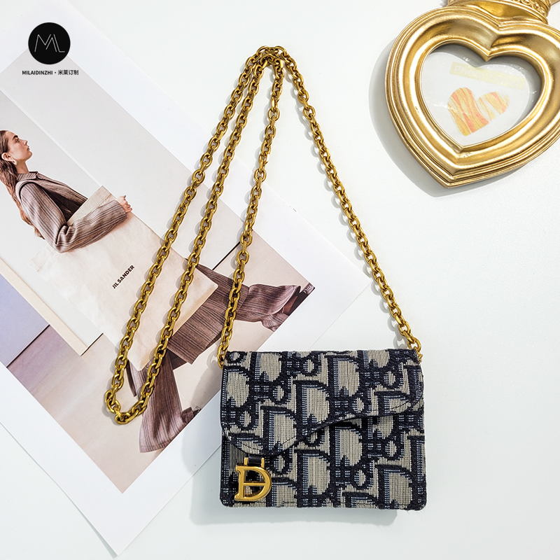 Suitable for Dior Card Holder Transformation into a Crossbody Chain Bag with Metal Chain, Coin Purse Insert, Shoulder Strap Chain Suitable for Dior Card Holder Transformation into a Crossbody Chain Bag with Metal Chain, Coin Purse Insert, Shoulder Strap Chain