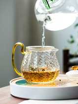 Glass kung fu tea set high temperature resistant Japanese home simple teapot tea cup office meeting guest tea set