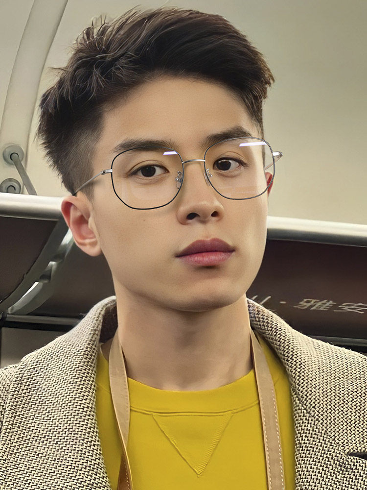 Ultra-Light Pure Titanium Myopia Glasses Frame for Men, Can Be Customized with Prescription, Astigmatism, and Blue Light Protection, Eyeglass Frames for Women, Online Prescription Glasses