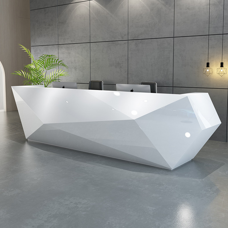 Front desk company reception desk creative cash register training institution service bar paint desk hotel welcome desk