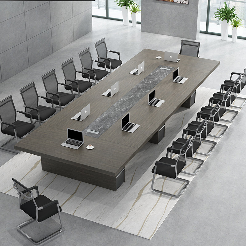 Office furniture Rectangular Large Conference Table Long Table Brief Modern Meeting Room Negotiation Table Desk Chair Composition