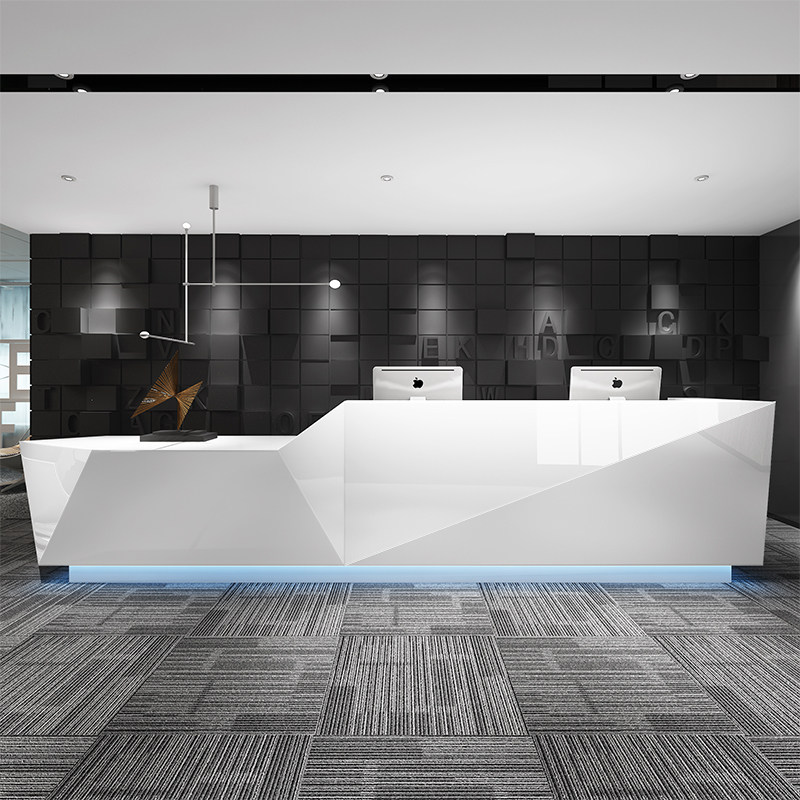 Baking Lacquer Company Front Desk Kindergarten Early Education Reception Desk Service Center Desk Training Institution Education Bar