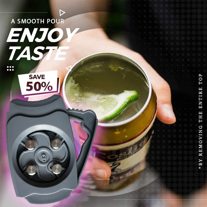 Go Swing Explosive Can Opener Portable Beer Beverage Multifunctional Bottle Opener Smooth Edge