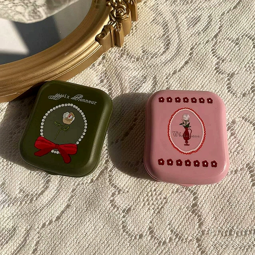 Брендовые невидимые ретро очки, портативная коробка для хранения, простой и элегантный дизайн