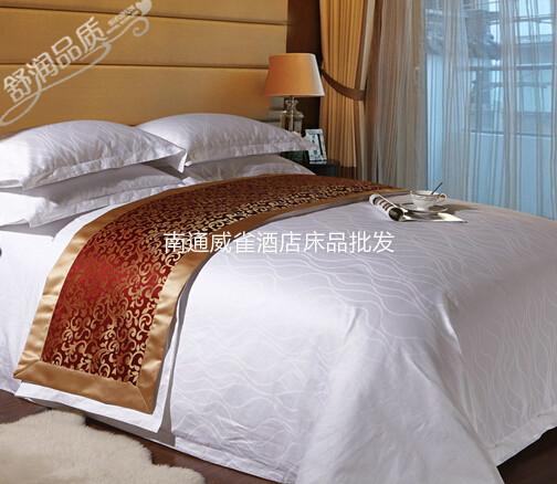Khách sạn, gợn sóng nước gối bông trắng giường vải cotton jacquard - Gối trường hợp gối chống trào ngược cho bé