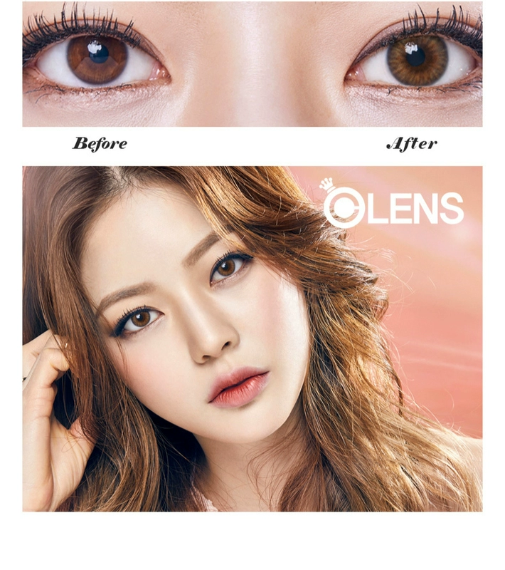 Hàn Quốc Dòng OLENS SPANISH tung 2 mảnh * 3 quý làm đẹp beauty kính áp tròng màu - Kính đeo mắt kính