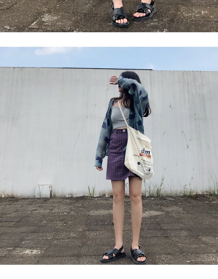 Roundshop | Vải nhập khẩu Nhật Bản! Váy ren cao cấp màu tím, váy eo cao, phiên bản giới hạn - Váy chân váy voan