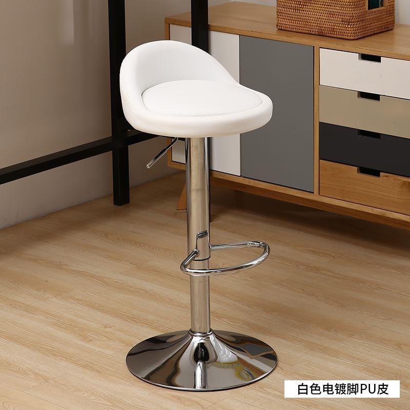 Snack bar white bar stool high stool lift milk tea shop hair salon style cashier retro folding high chair