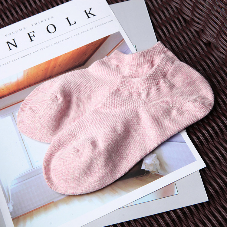 The small things also have to be of quality breathable soft cotton six colors low Bono high branch combed cotton spring and summer women's socks 19G001