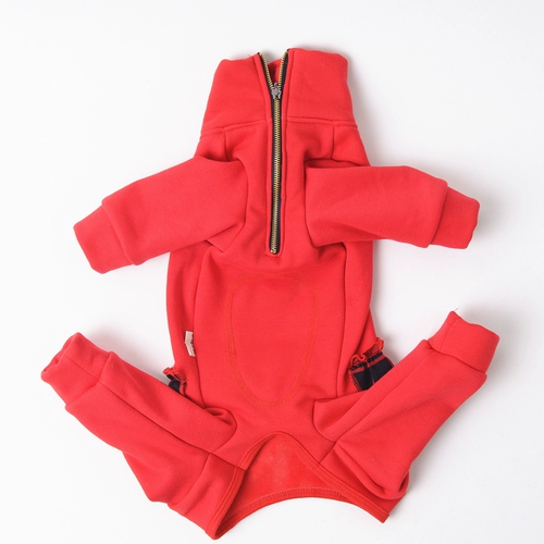 安班 Домашние животные с бархатными пакетами для четвероногих четвероногих одежды с длинными рукавами для домашних животных осенью и зимнего плюшевого пуделя тепло