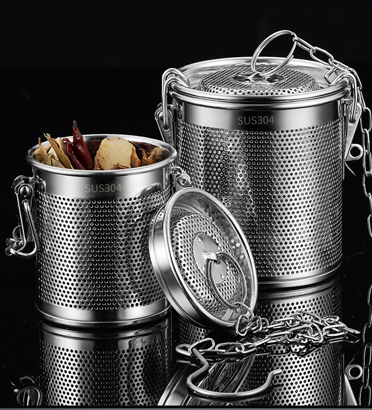Halogen cage 304 stainless steel filter ball filter bag filter bag halogen cage large sealing box bag