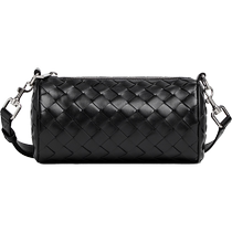 Chinese Valentines Day gift] BOTTEGA VENETA mens mini woven cylinder bag