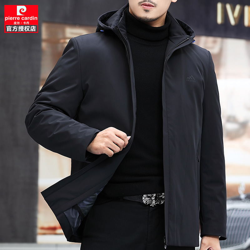 Pilkaden 2021 new men's clothing thickened midlife hat in long version down to men's winter cold proof jacket