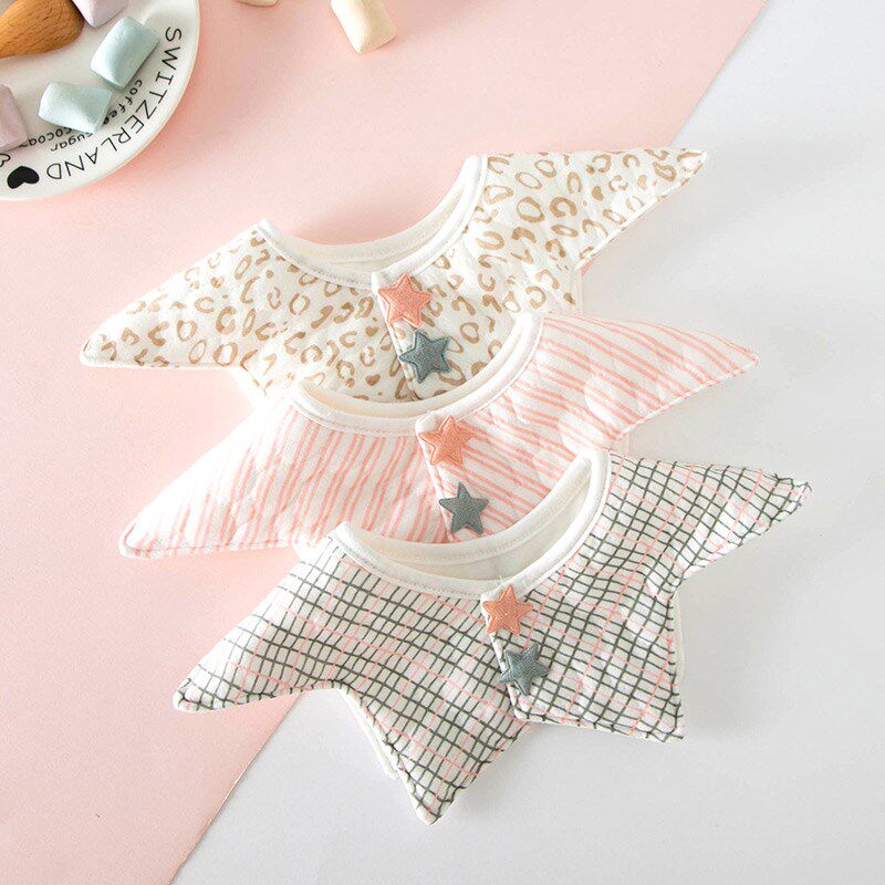 ins tuyere water towel baby girl princess model washable cotton a class 360 degree rotating waterproof bib autumn and winter 0-3