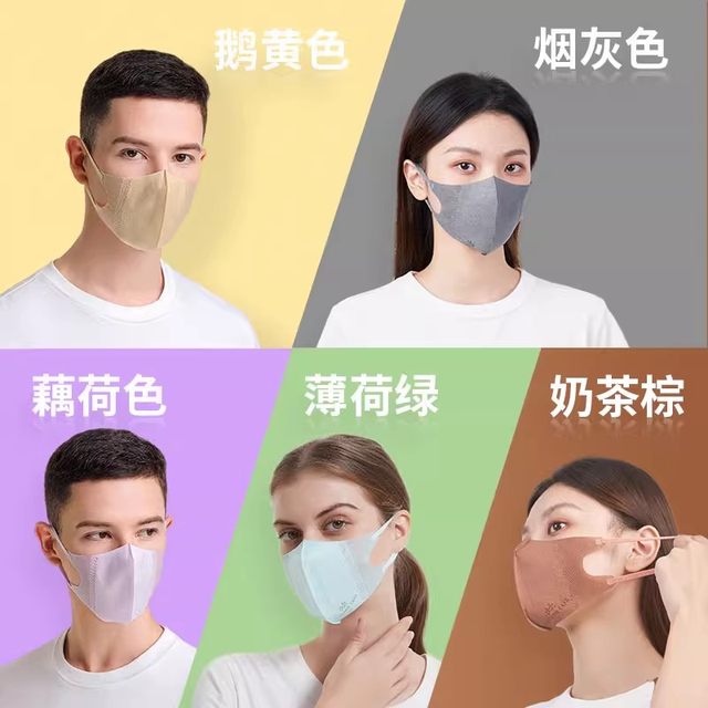 Evolution Silver Summer Disposable Protective Mask 3D ແບບສາມມິຕິລະດັບນ້ຳໜັກເບົາທີ່ສະແດງໃບໜ້ານ້ອຍ Cosplay