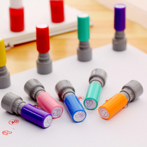 Small teacher seal 12mm primary school student reward comment seal Childrens safflower card photosensitive seal can be customized