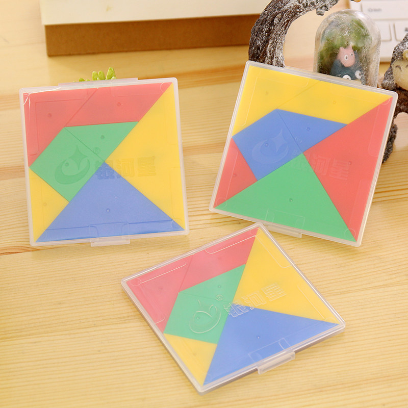 Xixi New Products Seven Chocolate Intelligent Puzzle Galaxy Children's Puzzle Puzzle Plastic Seven Chocolate Box 40g