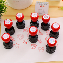 Large teacher seal Teachers Day gift photosensitive seal automatic oiling teaching review seal 32mm customization