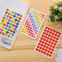 Color love stickers DIY photo album stickers Korean version of Love stars dots Hand Book stickers stationery stickers