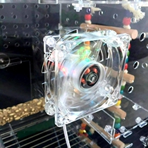 Bird cage reptile box fan Pet box cooling Hamster cage cooling 8cm usbLED multi-color fan cooling