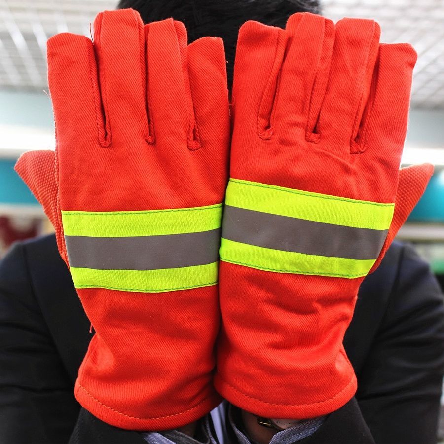Fire gloves Heat insulation non-slip flame retardant hand protection gloves fireproof cloth gloves Express logistics fire inspection