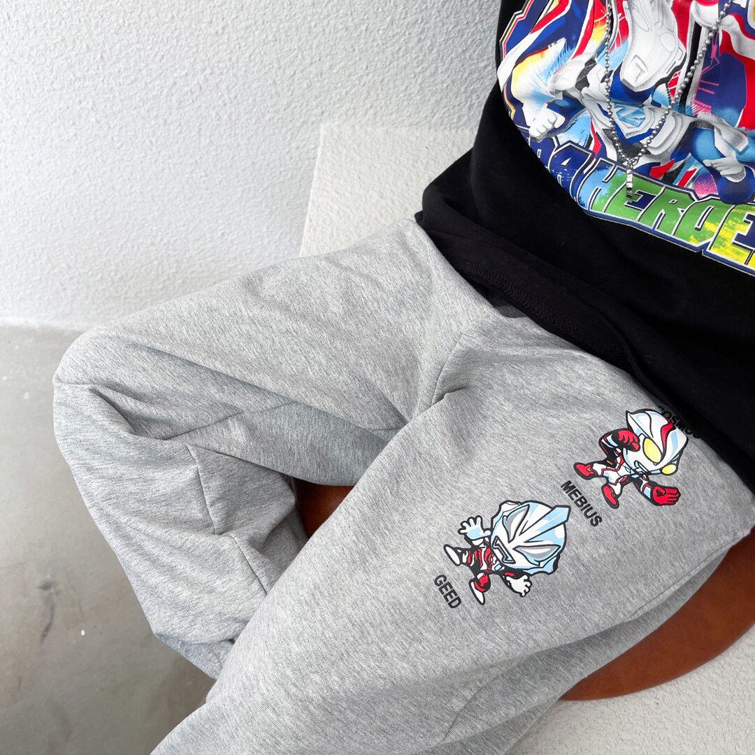 Boy Clothing Boy Pants Superman Spring Autumn Money 2021 Baby Leisure Day Tide Clothing Pants Children Long Pants Sports Pants