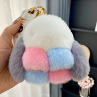 Семь цветов настоящие прически REX Rabbit