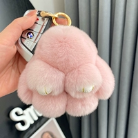 Медово-розовый (из меха кролика рекс) 10см.