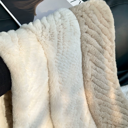 Брендовый соломенный плетеный двусторонний утепленный милый шарф