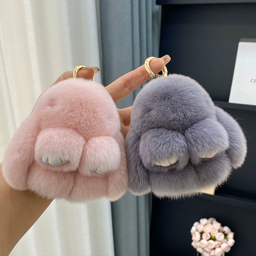 Оригинальная милая плюшевая кукла, маленький кролик, брелок, украшение на сумку