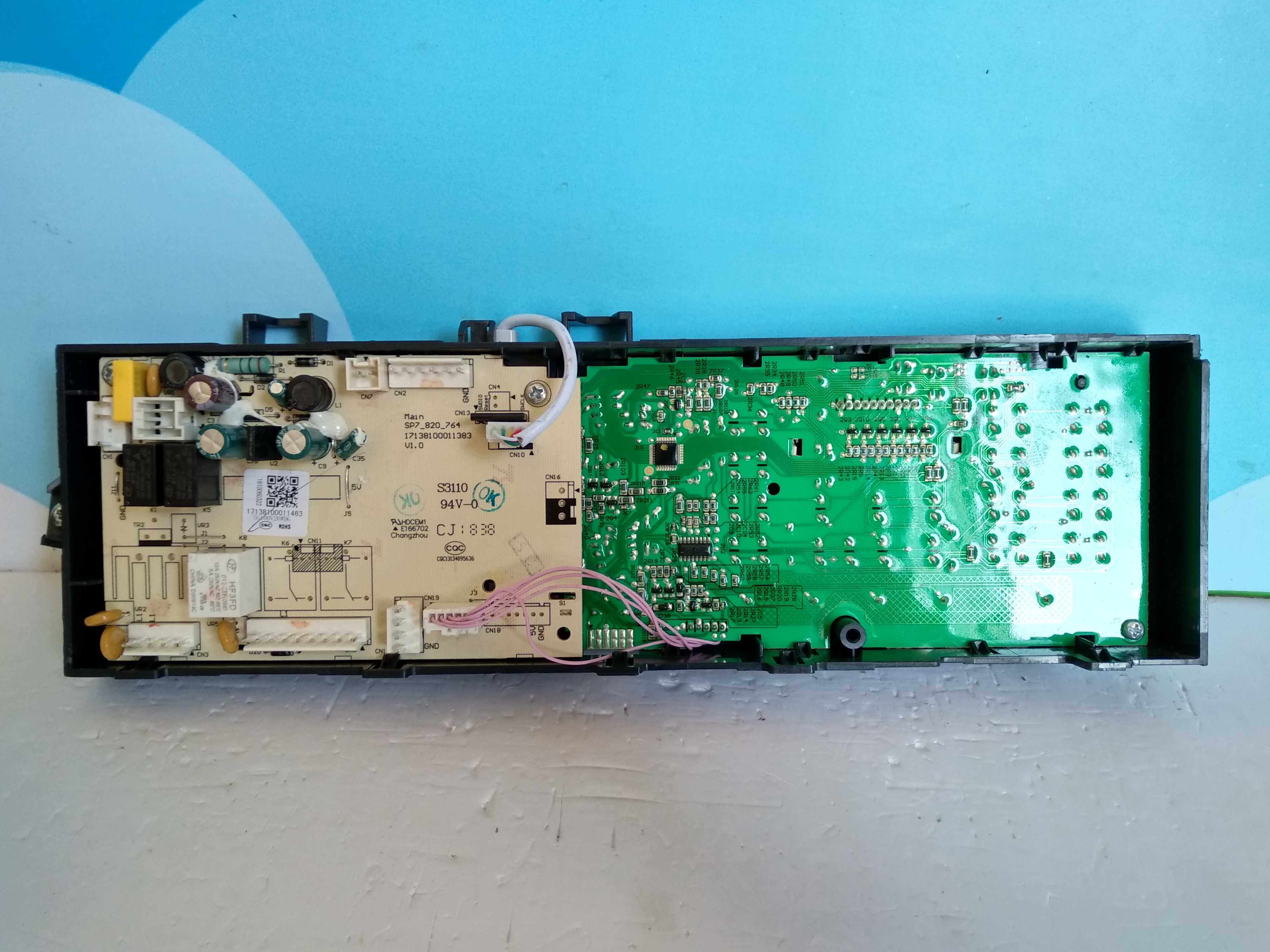 Original Fitted Small Swan Washing Machine Circuit Board SP7_820_764 Motherboard 17138100011383 has been tested