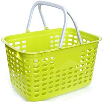 Plastic basket tote basket large basket blue selling basket vegetable basket solid buying food basket snack shop