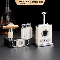 jifeng monsoon cigar scissors tool set portable lighter cigarette holder four-piece gift box CL-TZ263