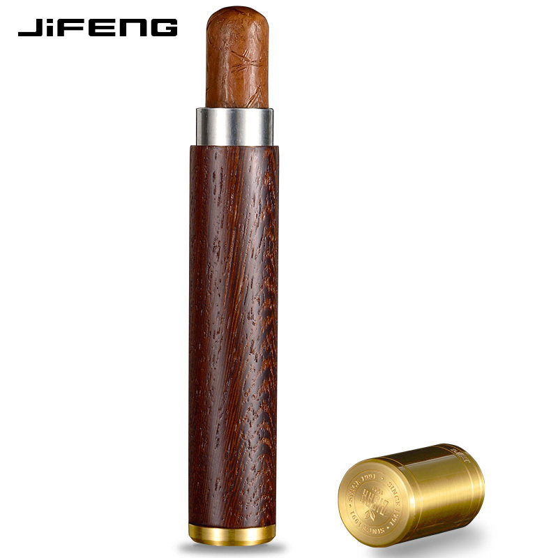 jiffeng Ji Wind Cigar tube portable Travel Seal Lock Wet Cigar Moisturizing Tube Carbon Fiber Mono-branch Hoyou
