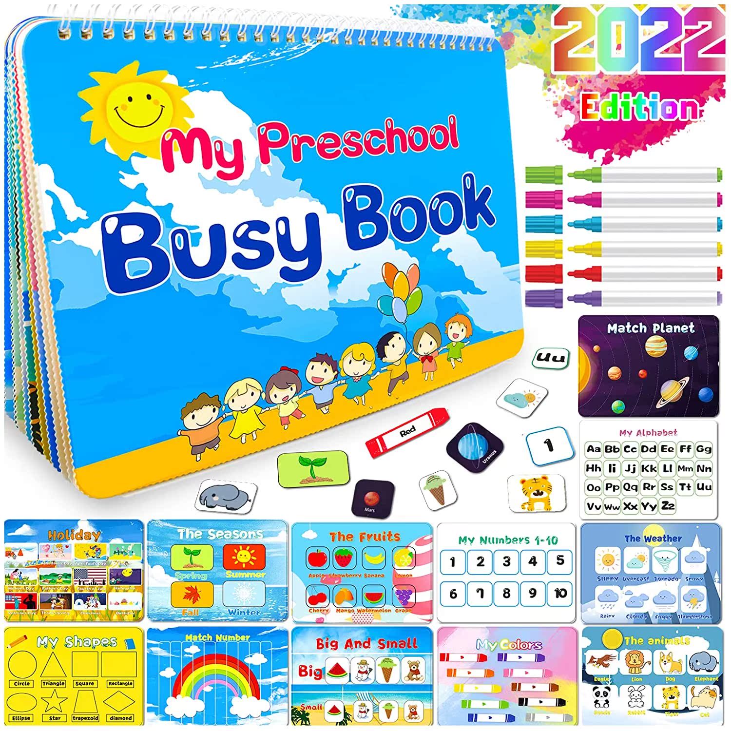 HeyKiddo Montessori Toys for the Toddlers Newest Version Busy B