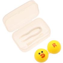 Simple contact lens case portable small animal leak-proof ins style contact lens box storage lightweight companion box