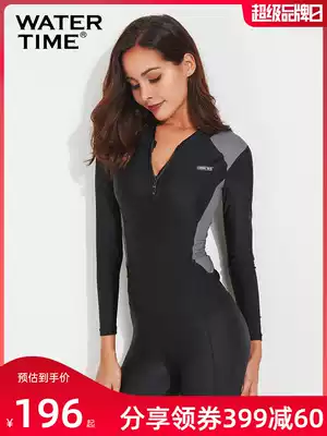 Women's sexy two-piece long sleeve sunscreen surf suit trousers quick-drying sunscreen wetsuit jellyfish suit swimsuit