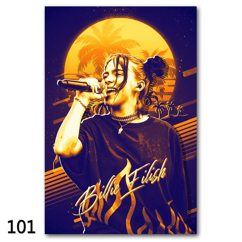 Постер Billie Eilish на Bilibili