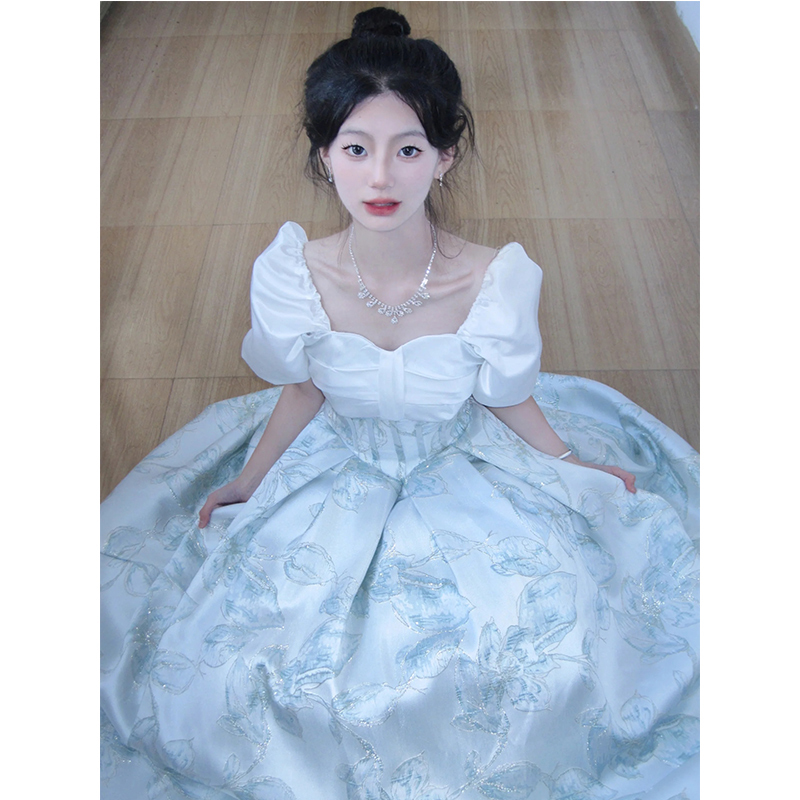 White Evening Dress for Women 2026 New Style High-End Graduation 18-Year-Old Student Coming-Of-Age Ceremony Art Exam Host Annual Meeting