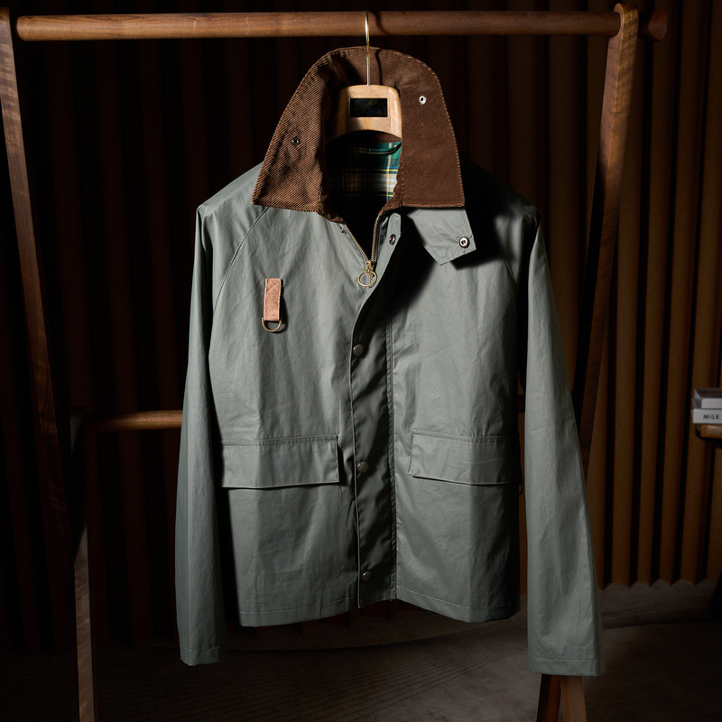 Retro British Short Loose-Fitting Trendy Jacket Spey Fly Fishing Waterproof Non-Waxed Version Fishing Jacket for Men