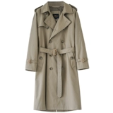 Длинный плащ, ветрозащитная мужская длинная куртка, средней длины, длина макси