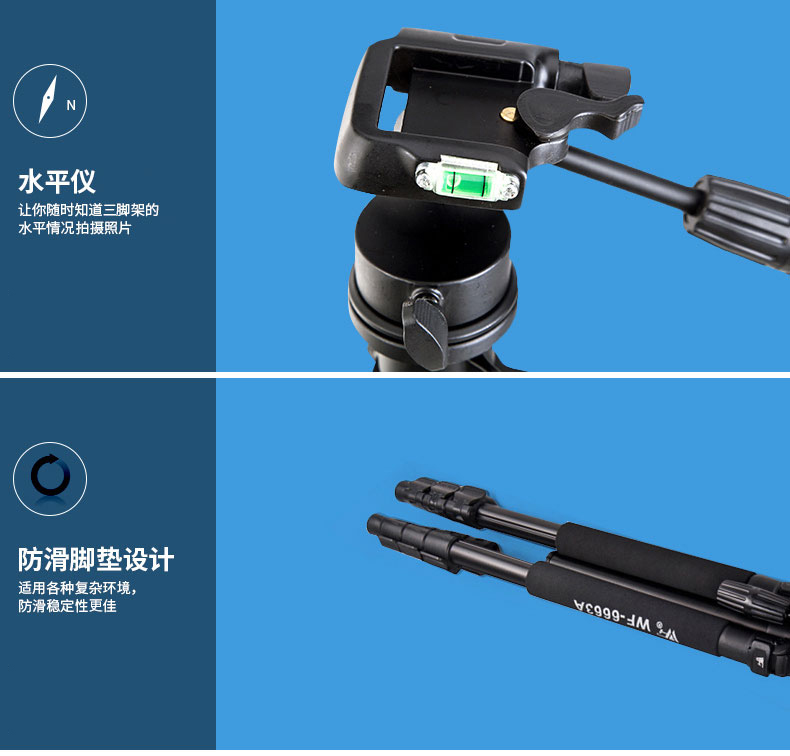 Chân máy ảnh 6663A Máy ảnh Canon DSLR chụp ảnh khung hình tam giác cầm tay PTZ đặt - Phụ kiện máy ảnh DSLR / đơn chan may quay phim