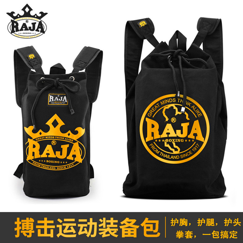 RAJA punching equipment bag large-capacity boxing Sanda Muay Thai storage backpack men's and women's taekwondo protective gear bag